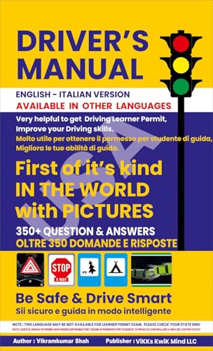 Driver's Manual English - Italian Version: Driver's manual Italian (Italian Edition)