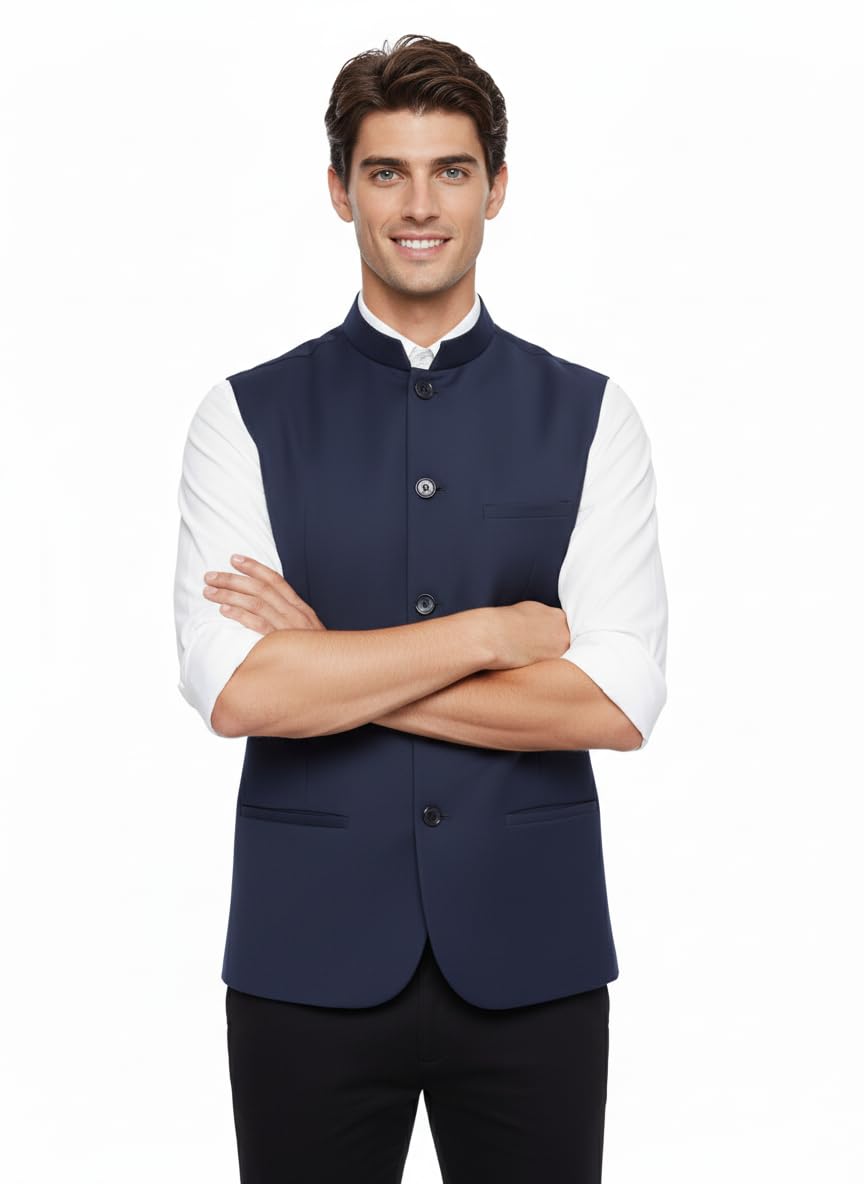Nehru Jacket, Bandi Modi Koti for Men, Cotton Waistcoat for All Occasion: Wedding, Diwali, Wedding, Ethnic, Office Party, Formal and casual Look