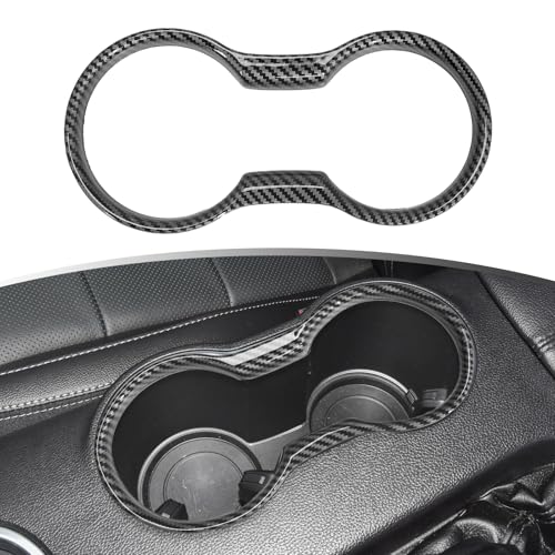 Cadre de porte-gobelet Ford Mustang 2015-2022 garniture console intérieure carbone