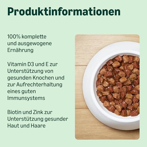 Lifelong by Amazon Katzenfutter, nass, Pastete mit Rind, 100 g, 16 Stück