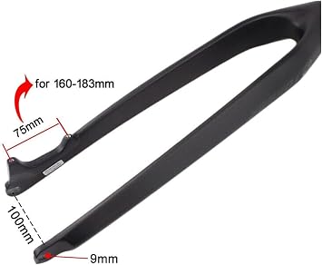 Bike Fork 3K Matte Carbon Fiber Front Fork MTB Mountain Road Bike Hard Fork, 26 27.5 29 Taper