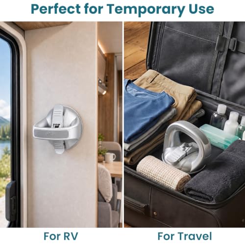 Image of TAILI Shower Grab Bars,Suction Handles,Upgraded,Travel,RV,2 Pack,Silver | Safety for Bathtubs,Toilet,Elderly&Seniors,Bathroom Grip Bar Handrails,No Drilling Removable Waterproof,Portable,Travel,RV
