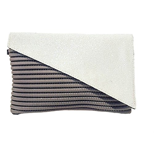 Sac d'embrayage Mykonos blanc : la pochette idéale pour vos soirées