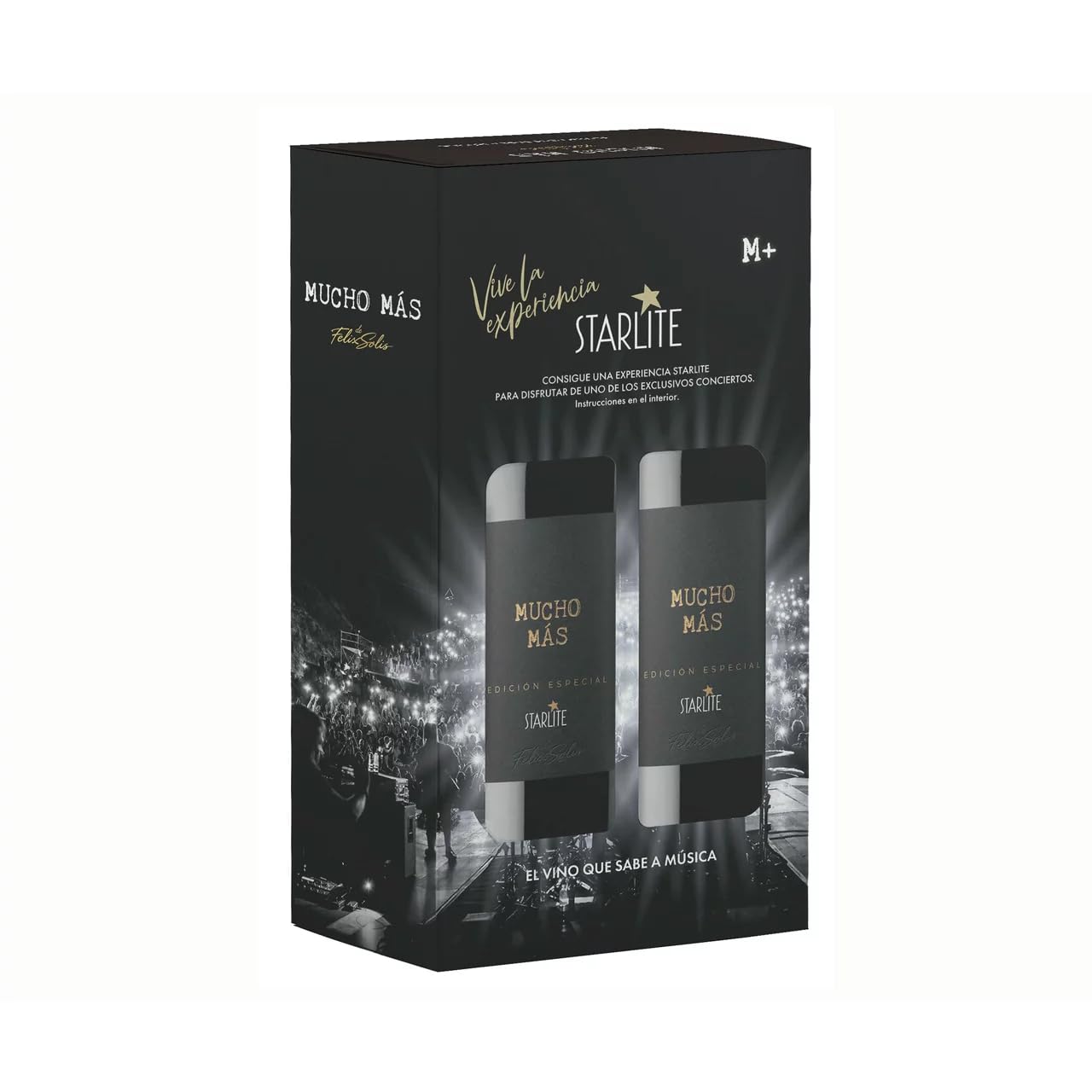 MUCHO MÁS Starlite Etui mit 2 Flaschen Rotwein mit D.O. Ribera del Duero, wein 2er Pack