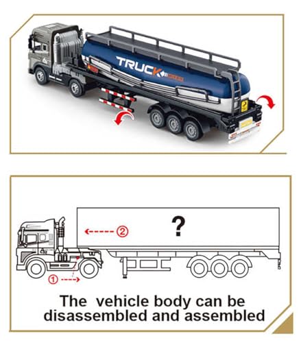 Image of Magicwand 1:24 Scale Die-Cast Mixer Truck with Openable Doors Working Headlights & Tail Lights【Pack of 1】