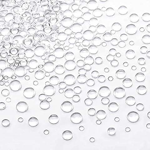 Wancala Clear Dewdrop Water Droplets Embellishments - 700 Pieces Resin Round Dewdrop for Flower Simulation Dewdrop Decor, DIY Card Making Craft, Scrapbooking Crafts, Nail Phone Case Decor Cover