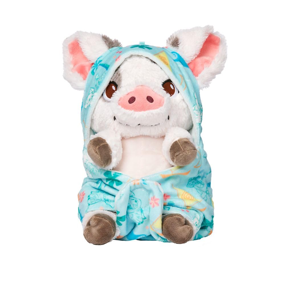 Disney Store Oficjalna kolekcja dla niemowląt: plusz Pua w pieluszku ze szczegółowymi funkcjami pluszu - oficjalna miękka zabawka - wypchane zwierzęta dla niemowląt - idealny dla fanów i dzieci