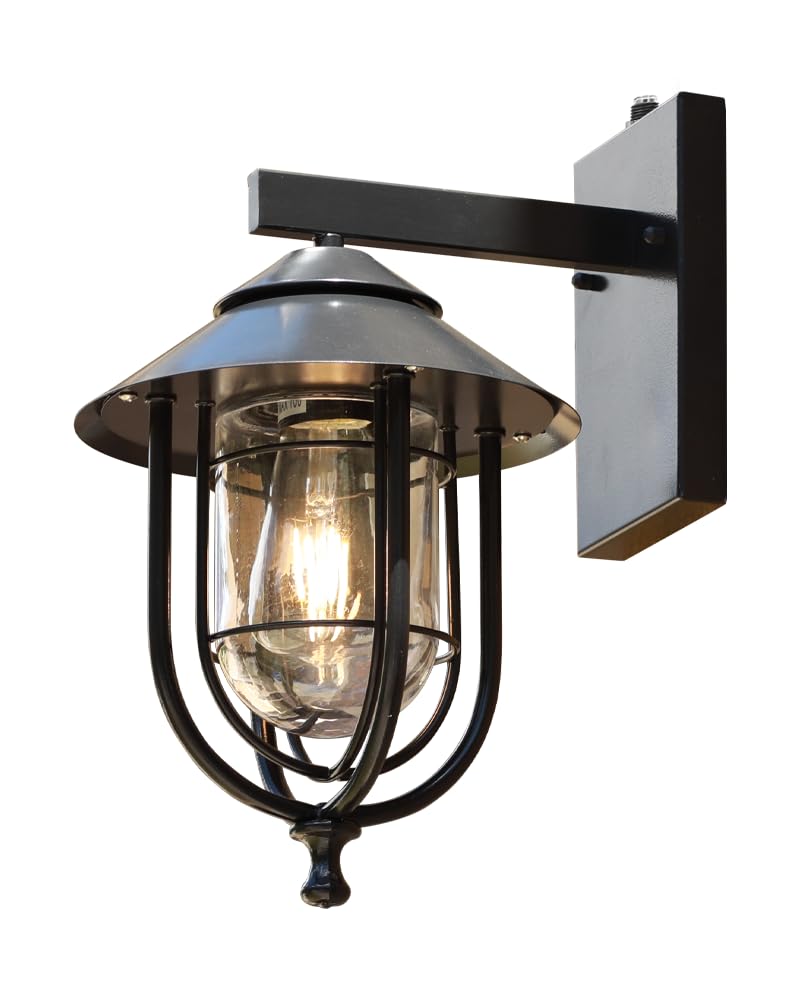 merley Outdoor Wall Lights - Outdoor Lights with Dusk-to-Dawn Sensor Modern Porch Light Fixtures Rust-Proof Weather-Resistant Wall Sconce