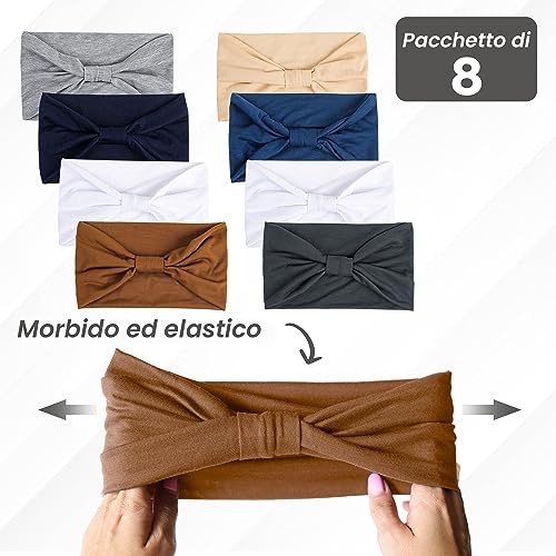 Overcare Set di 8 Fasce per Capelli Donna