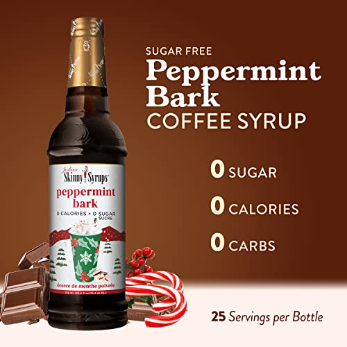Image of Jordan's Skinny Mixes Sugar Free Coffee syrup,Holiday Peppermint Mocha Flavoring Syrup,0 Calorie Drink Mix for Lattes,Baking,Protein Shake /Cocktail, Dairy,Gluten Free,Kosher, 25.4 Fl Oz (Pack of 2)