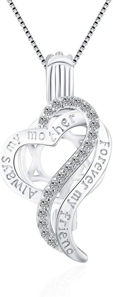Heart Twisted Love Cage Pendants for Pearl Jewelry Making Sterling Silver, Design Cage Pendants for Women