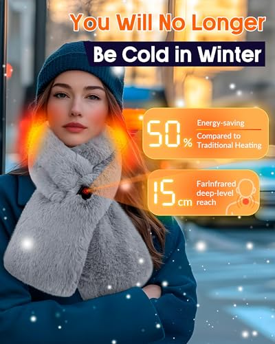 Bufandas Termica Caliente Adulto Mujer Frio Elegantes Regalo Navidad Cumpleaños Aniversario Ideas Cosas para Esposa Mamá Mama Madre Abuela Abuelita Suegra Navideños Parejas Familia Compañeros Trabajo2