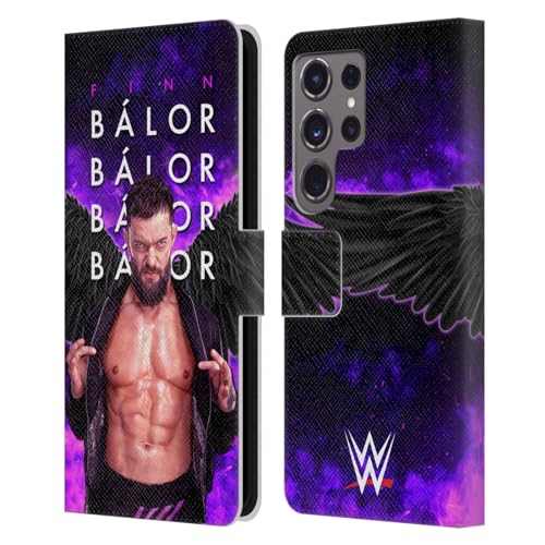 Carcasa Finn Balor Samsung Galaxy S24 Ultra 5G funda libro cuero tarjetero WWE oficial