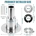 Durch Rumpf Auspuff Hautanpassung 24mm, Edelstahl 316 Standheizung Diesel Standheizung Auspuffrohr, Flexrohr Auspuff, Dieselheizung Zubehör Standheizung Auspuff für LKW Boot Auto