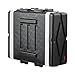VEVOR 4U Rack Case, Standard 19 in Depth, Server Rack Cabinet with ABS Construction Handle Heavy-Duty Twist Butterfly Latches, Detachable Front & Back Panels, for Amps, Mixers, Microphone Receivers