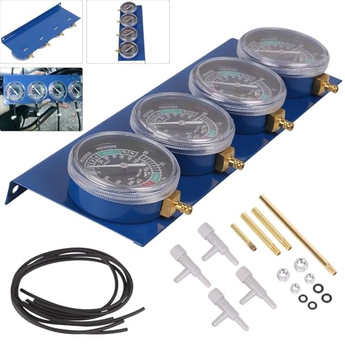 JF HOME BLISS Carburetor Synchronizer Tool Kit - 4-Gauge Vacuum Balancer for Motorcycle Carb Adjustment & Performance Optimization