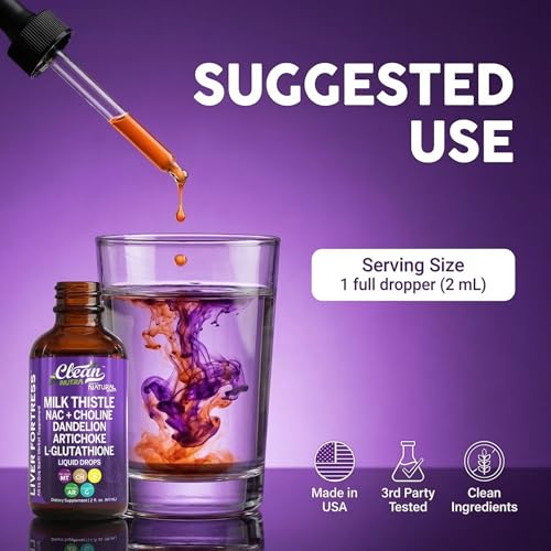 Image of Clean Nutraceuticals Milk Thistle NAC Liver Cleanse Detox & Repair Supplement Liver Support Liquid Drops with Dandelion Extract, Artichoke, Chanca Piedra, Choline, L-Glutathione, Burdock, Schisandra