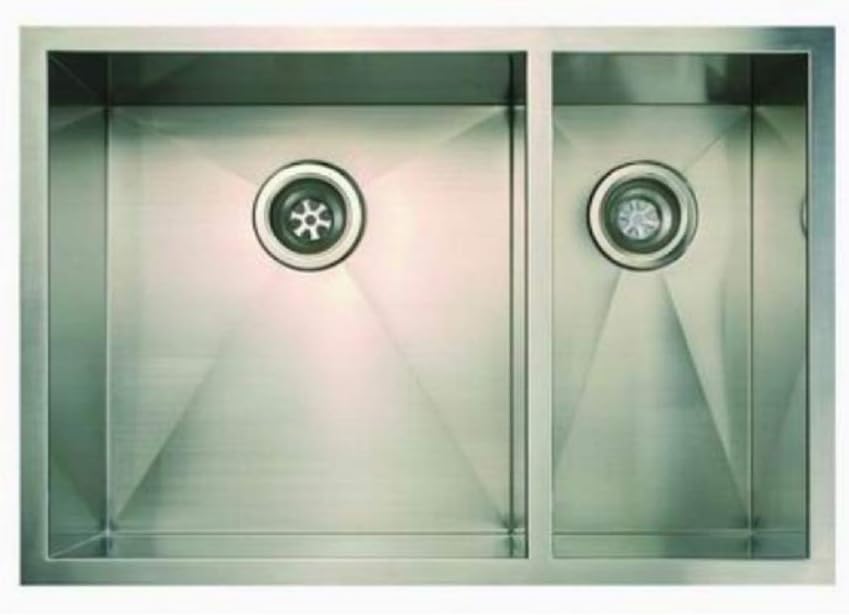 Riego UDR2920 Point Undermount 1 1/2 Double Bowl Stainless Steel Kitchen Sink