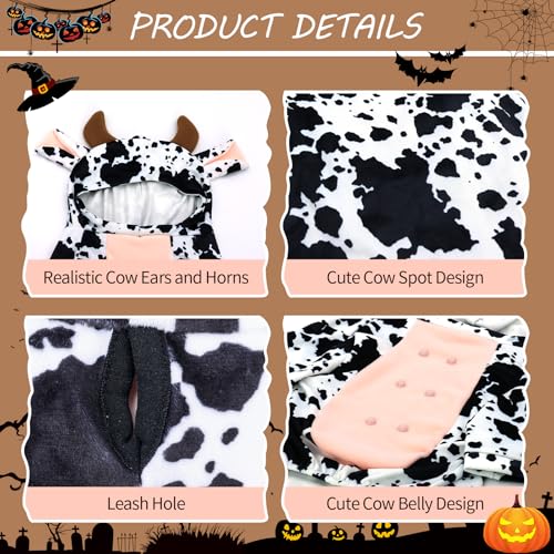 Disfraz de Vaca para Perro Frenchie Halloween X-Large miniatura 3