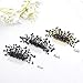 Yalice Bridal Wedding Hair Comb Black Rhinestone Hair Side Combs Accessories Headdress for Women and Girls (Gold)