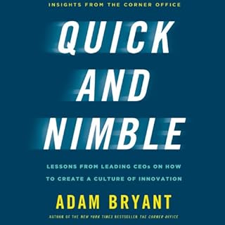 Quick and Nimble Audiolibro Por Adam Bryant arte de portada