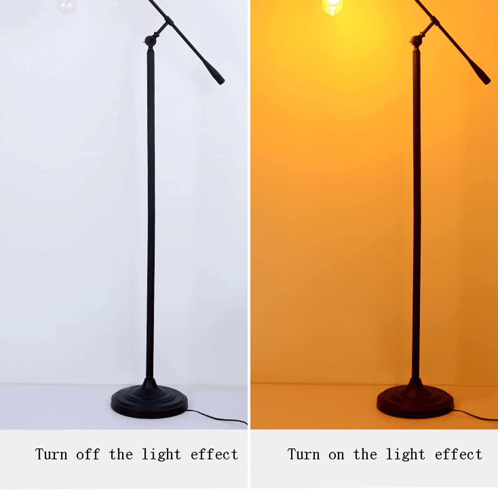 Lampada da Terra Lampada da Terra Moderna Braccio Regolabile Braccio e Testa per Soggiorno la Lettura della Camera da Letto Ufficio Lampada a piantana