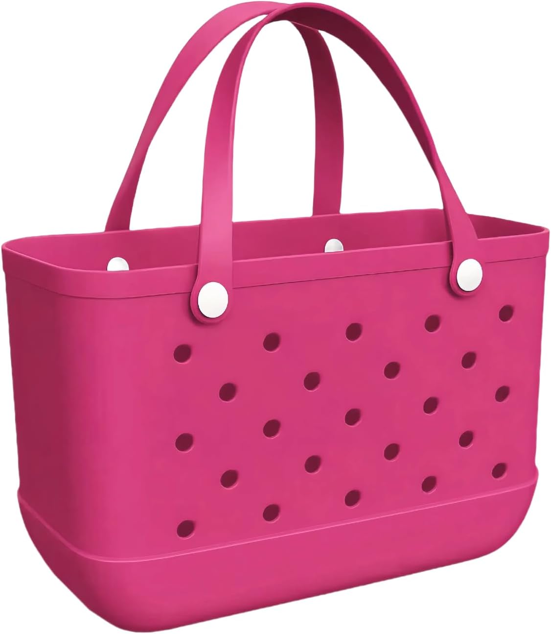 Rubber Beach Tote Bag, Waterproof Washable Open Rubber Beach Bags for Sports Beach Market Pool