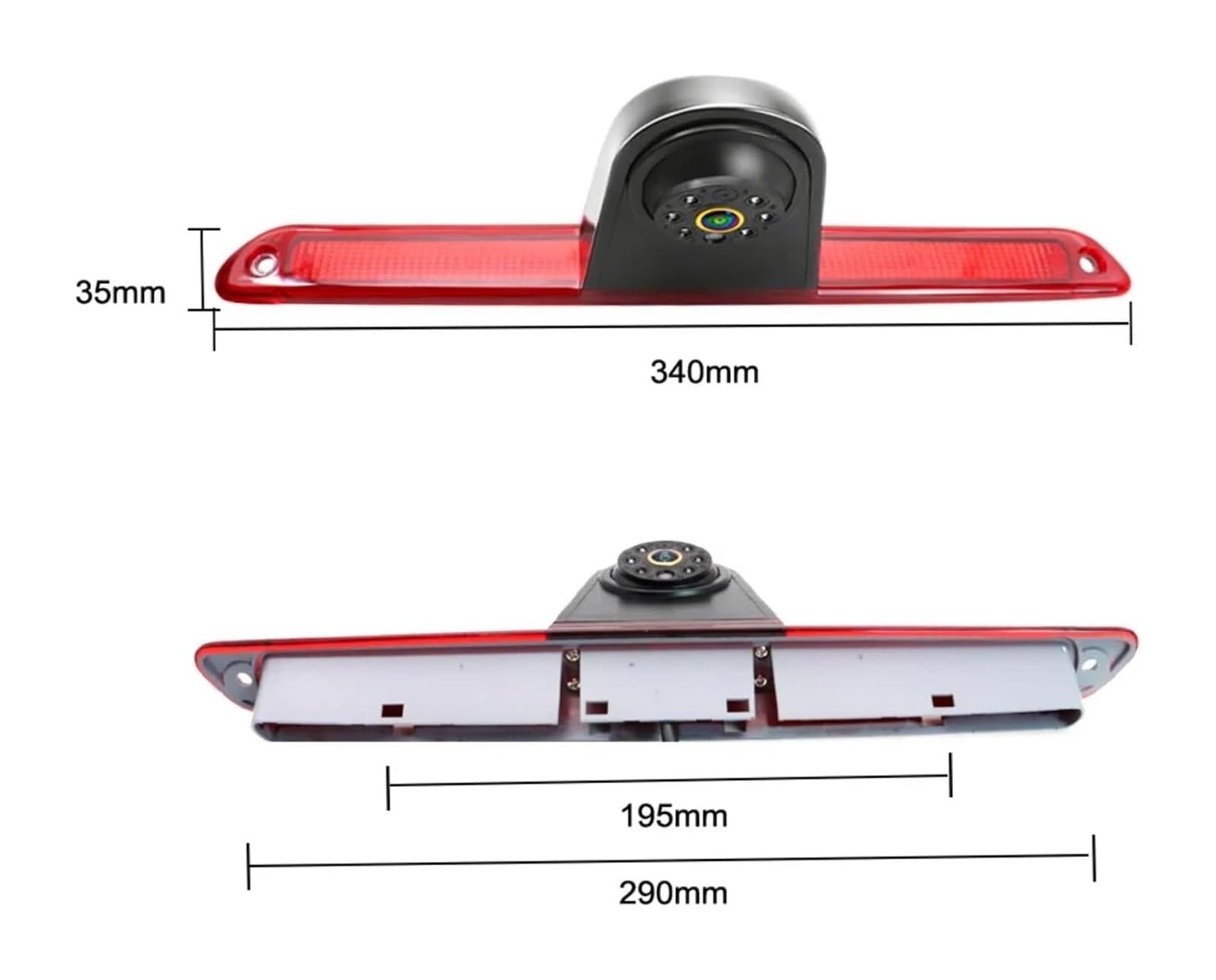para Benz para Sprinter Cámara Visión Trasera para Coche Nocturna Infrarroja 170 Pulgadas CCD CVBS Luz Freno Estacionamiento Cámara de Respaldo