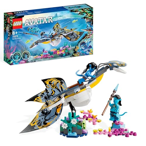 LEGO Avatar Ilu Discovery The Way of Water Movie Building Toy Ocean Set Animal-Like Underwater Creature Figure Collectible Display Idea for Kids and Movie Fans 75575