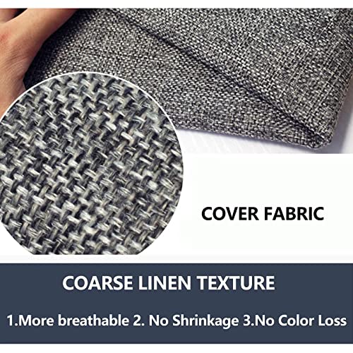 Coussins de chaise carrés gris en éponge haute densité premium - 6