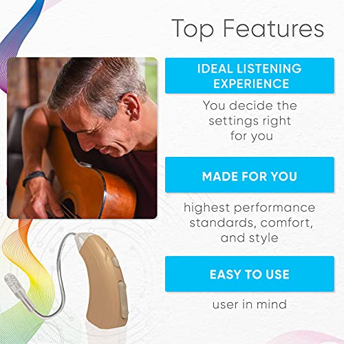 Tweak Focus+T Digital Sound Amplifier For Personal Sound Amplification With Programmed Listening Modes And Telecoil Function Amplifies Sound You Want To Hear | With Personal Accessories Kit Included #TOP5