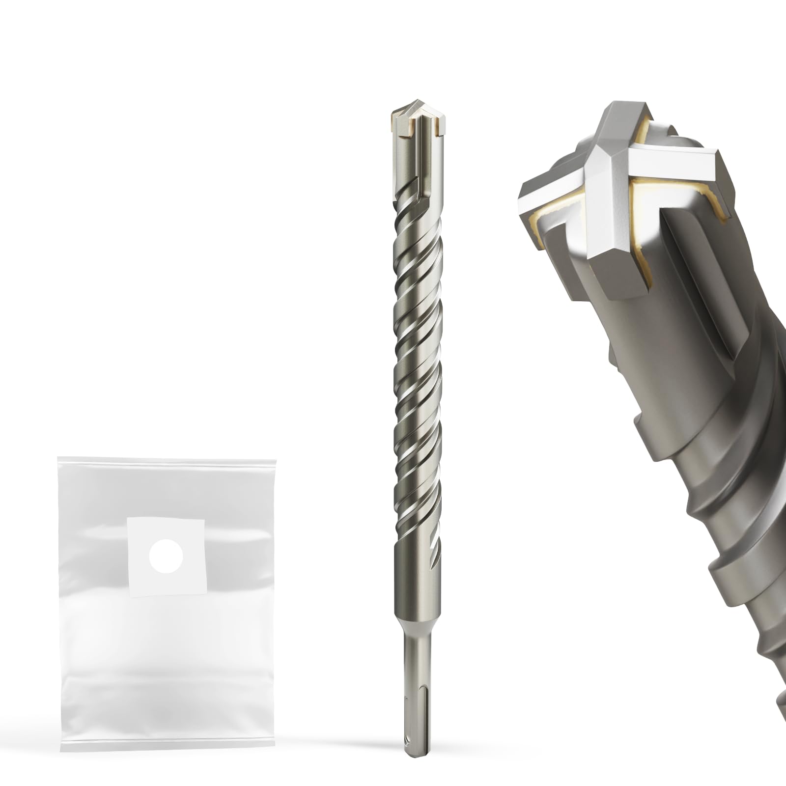 XZH SDS Plus Masonry Drill Bits 20mm x 260mm, Professional Tungsten Carbide Cross Tip