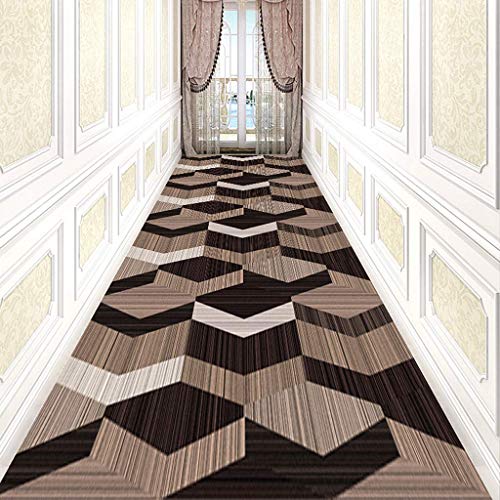 Corredor de alfombras para escaleras lavable con barrera de suciedad 4