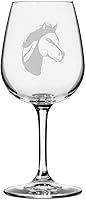 Vista 72 de Abaco Barb Body Horse - Copa de vino grabada multiusos (12.75 onzas)