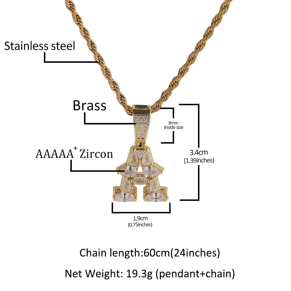 Delicata Collana Iniziale, Pendente Lettere Oro Placcato Brillanti | Scegli A-Z per il tuo pendente iniziale. Collana monogramma per lui/lei, perfetta da sola o per il layering.