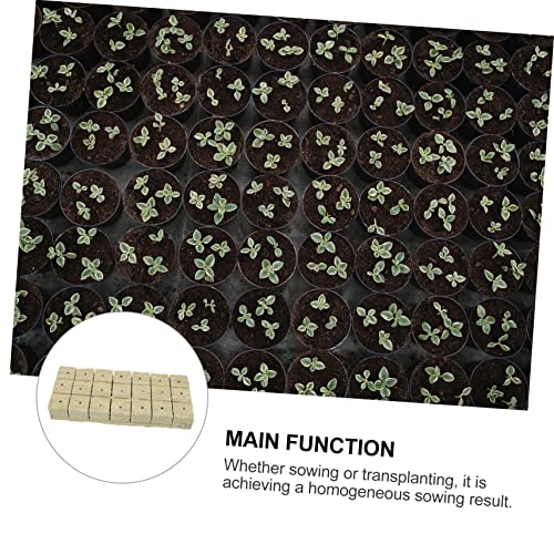 Ganazono Vegetable Plants 20Pcs Breeding Nursery Block For Green House Propagation Cubes Planting Veggie Tray Tool Trays Peat Pellets Tray Mineral Wool For Hydroponic Planting Box Tool Tray #TOP6