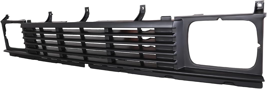 TYG Front Grille Fit for 1986-1987 Nissan Pickup Base/E/SE/XE Model, OE Style Replacement Non-Active Exterior Grille, Replaces 62310-01G01 NI1200104