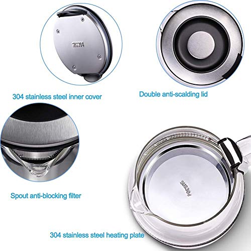 Tetera Eléctrica de Vidrio 1.2L con Apagado Automático miniatura 2