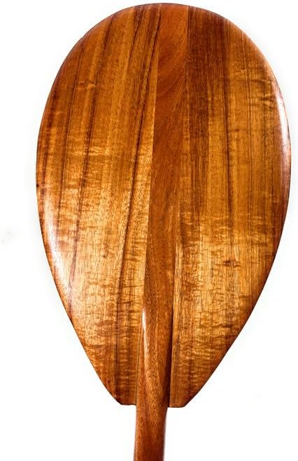 Tikimaster Golden Koa Outrigger Paddle 50 inch with T-Handle - Made in Hawaii | #koa7319