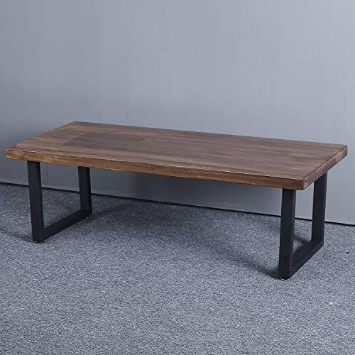 Image of MBQQ Furniture Legs 15.7 inchHeight 17.7 inchWide Rustic Decory Square Tube Table Legs,Heavy Duty Metal Desk Legs,Dining Table Legs,Industrial Modern, DIY Iron Bench Legs