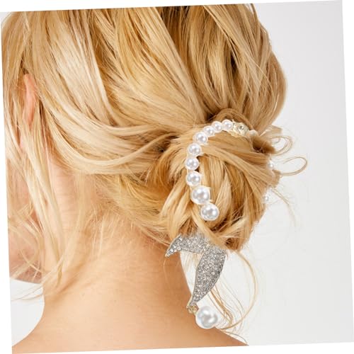 Ipetboom 3 Pçs Strass Rabo De Peixe Grampo De Cabelo Grampos De Cabelo Grampos De Garra Para Cabelos