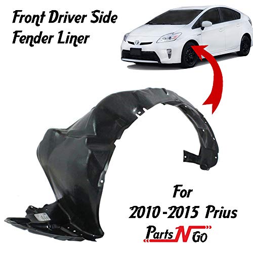 Parts N Go Prius Front Fender Liner Left Driver Side Lh Splash Guard 2010-2015 - To1248158, 53876-47030, 53876-47070 #TOP5