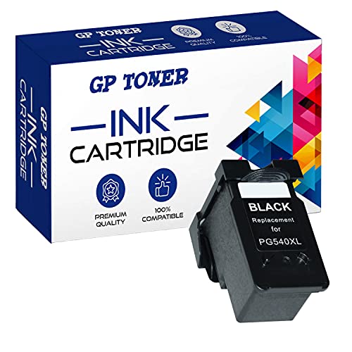 GP TONER Tusz zamiennik do Canon PG-540 XL do Pixma MG2150 MG3150 MG3650 TS5150 MG3600 MG4250 MX475 MX375 MX535 MG3150 MG3250 MG3550 Czarny PG-540XL