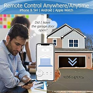 eKyro Smart Garage Door Opener - Universal WiFi Remote Controller Compatible with Alexa, Google Home, iPhone, Siri, Android, Door Left Open Alert, Door Security Systems, Updated Model — photo 5 of 6