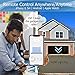 eKyro Smart Garage Door Opener - Universal WiFi Remote Controller Compatible with Alexa, Google Home, iPhone, Siri, Android, Door Left Open Alert, Door Security Systems, Updated Model