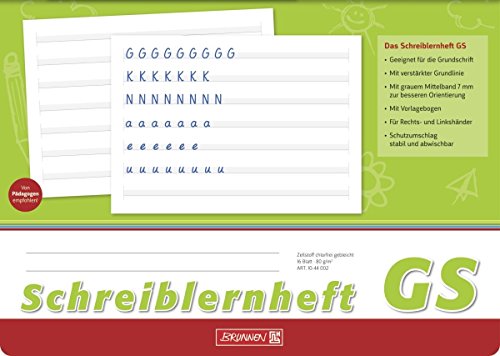 Brunnen Schreiblernheft A4 quer, 16 Blatt (2er Pack, Lineatur GS)