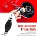 X AUTOHAUX 8mm 5/16'' Bulb Type Rubber Fuel Line Hose Hand Primer Gasoline Petrol Diesel Pump for Car Marine Boat