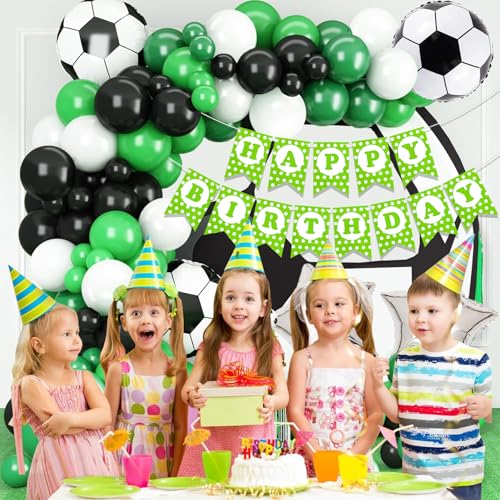 Image of Rozi Decoration Football Theme Birthday Decoration for Boys Set of 68 Pcs Sports Theme Birthday Decoration | Happy Birthday Decoration Items Kit | Game Birthday Decoration Items for Kids