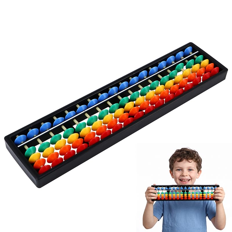 Image of Toddmomy Abacus Soroban for Kids, Plastic Abacus Beads Chinese Calculator 17 Digits Math Learning Educational Counting Tool for Kids Adults