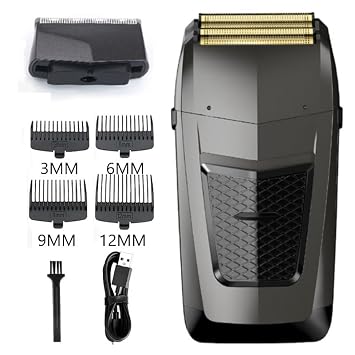 Men's Shaver, Rechargeable Cordless Shaver for Men Twin Blade Reciprocating Beard Razor Face Care Multifunction Powerful Trimmer